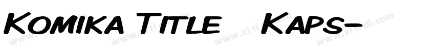 Komika Title   Kaps字体转换